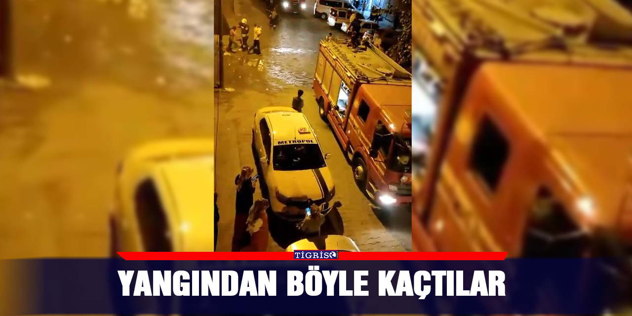 VİDEO - Yangından böyle kaçtılar