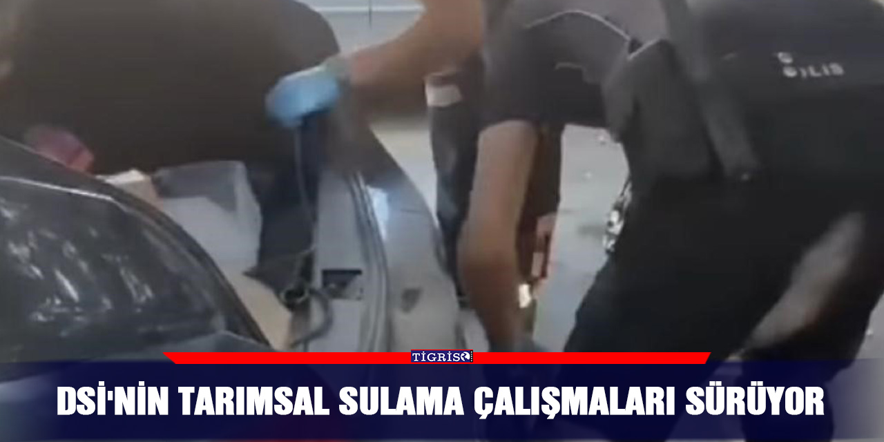 DSİ'nin tarımsal sulama çalışmaları sürüyor