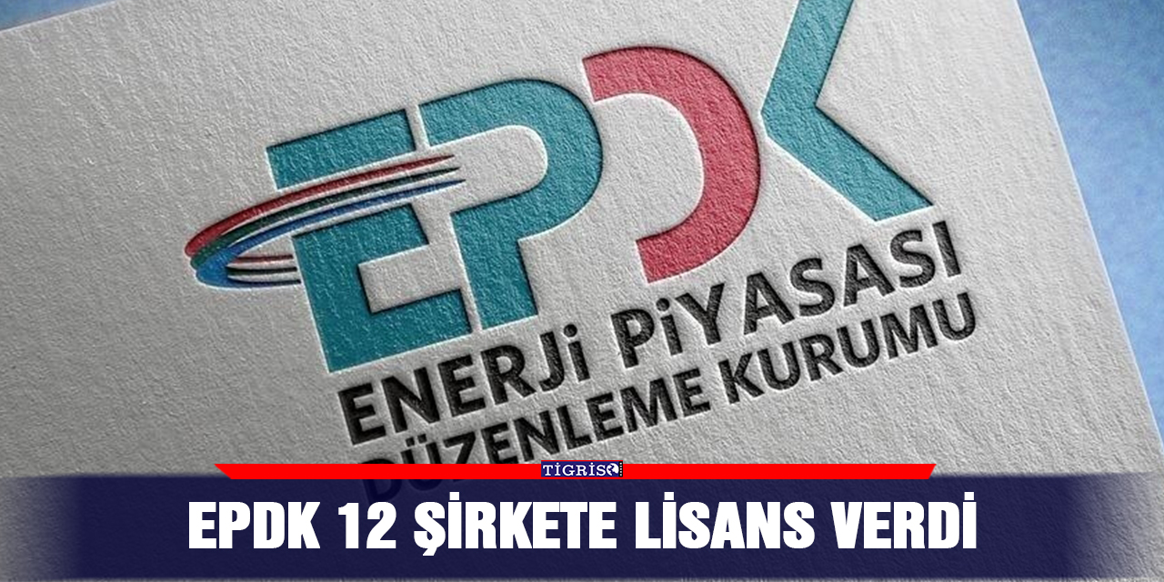 EPDK 12 şirkete lisans verdi