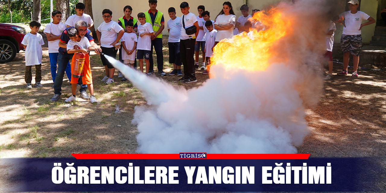VİDEO - Öğrencilere yangın eğitimi