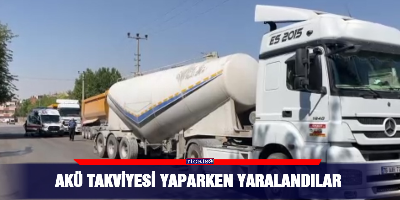 Akü takviyesi yaparken yaralandılar