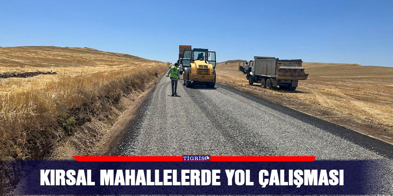 Kırsal mahallelerde yol çalışması