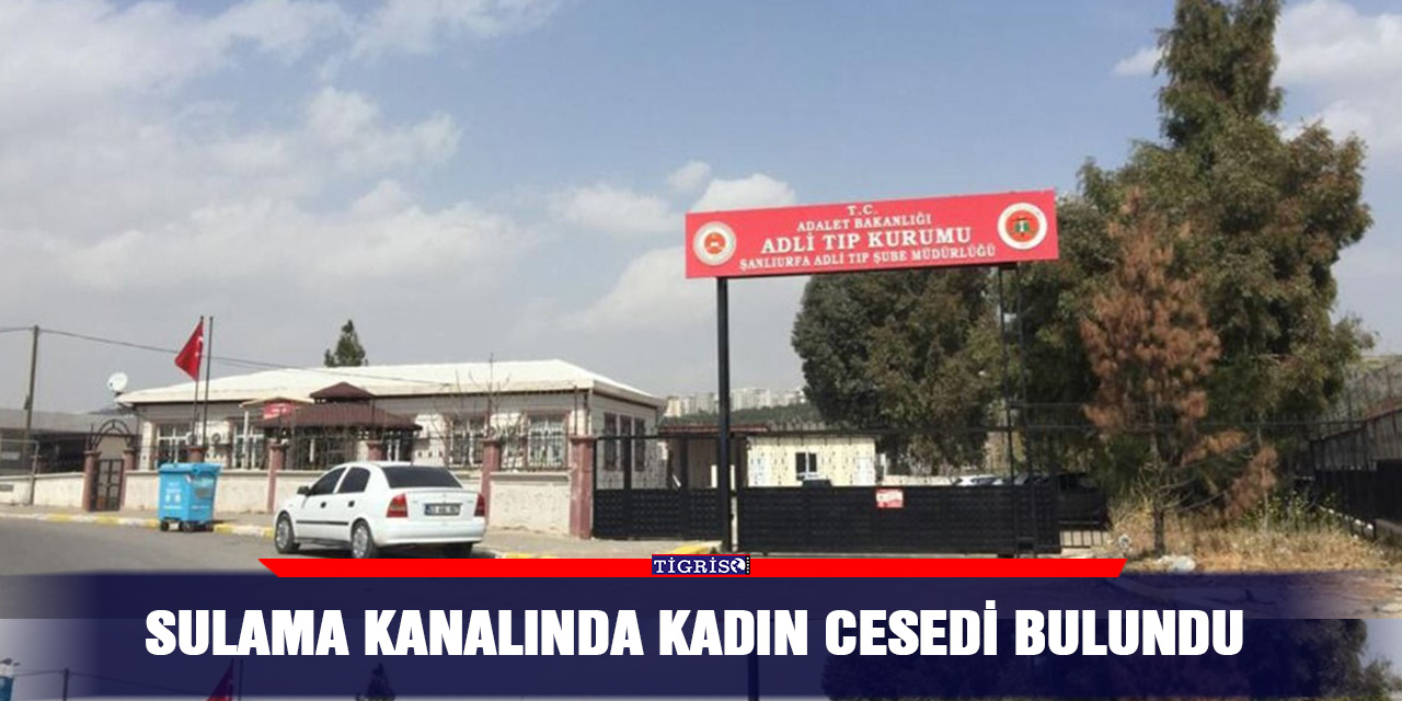 Sulama kanalında kadın cesedi bulundu
