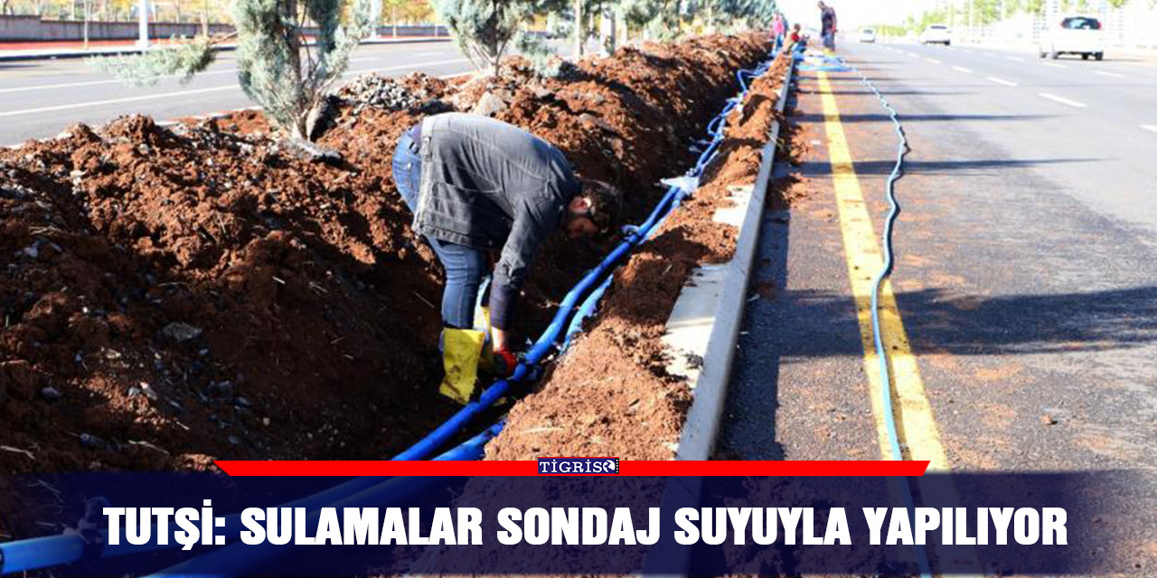 Tutşi: Sulamalar sondaj suyuyla yapılıyor
