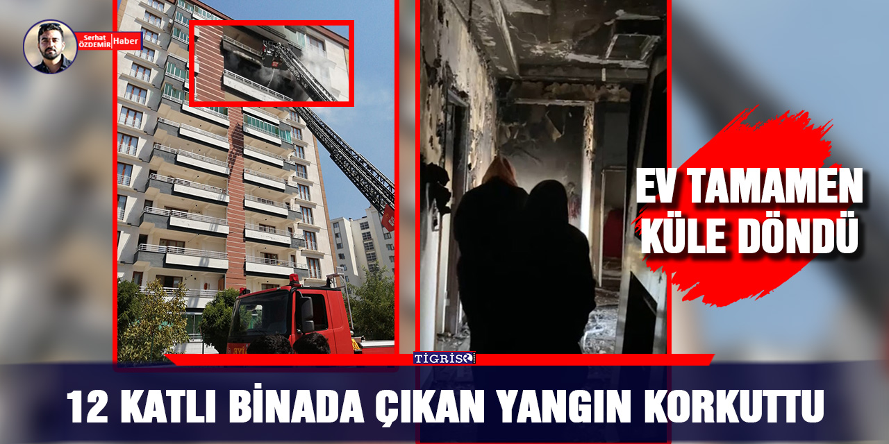 VİDEO - 12 katlı binada çıkan yangın korkuttu