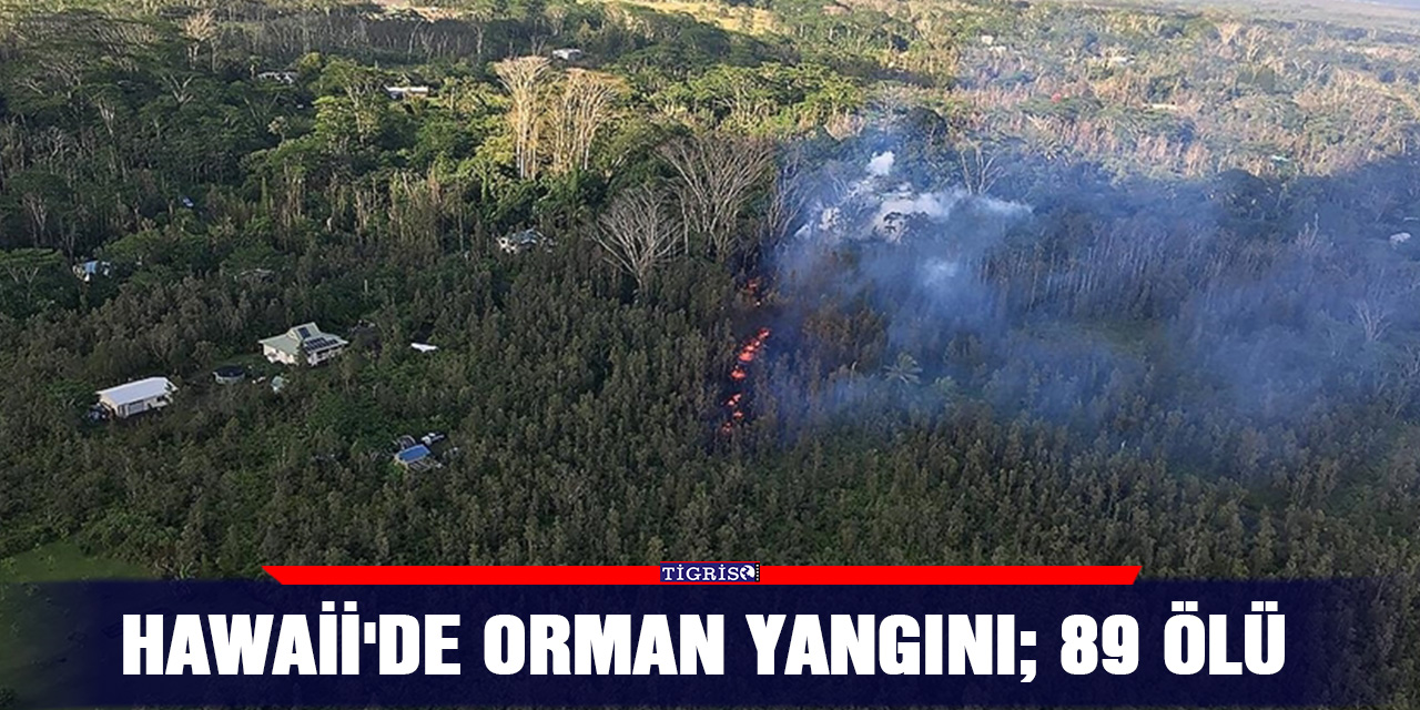 Hawaii'de orman yangını; 89 ölü