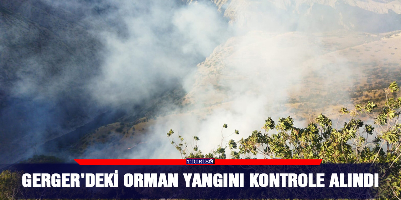 Gerger’deki orman yangını kontrole alındı