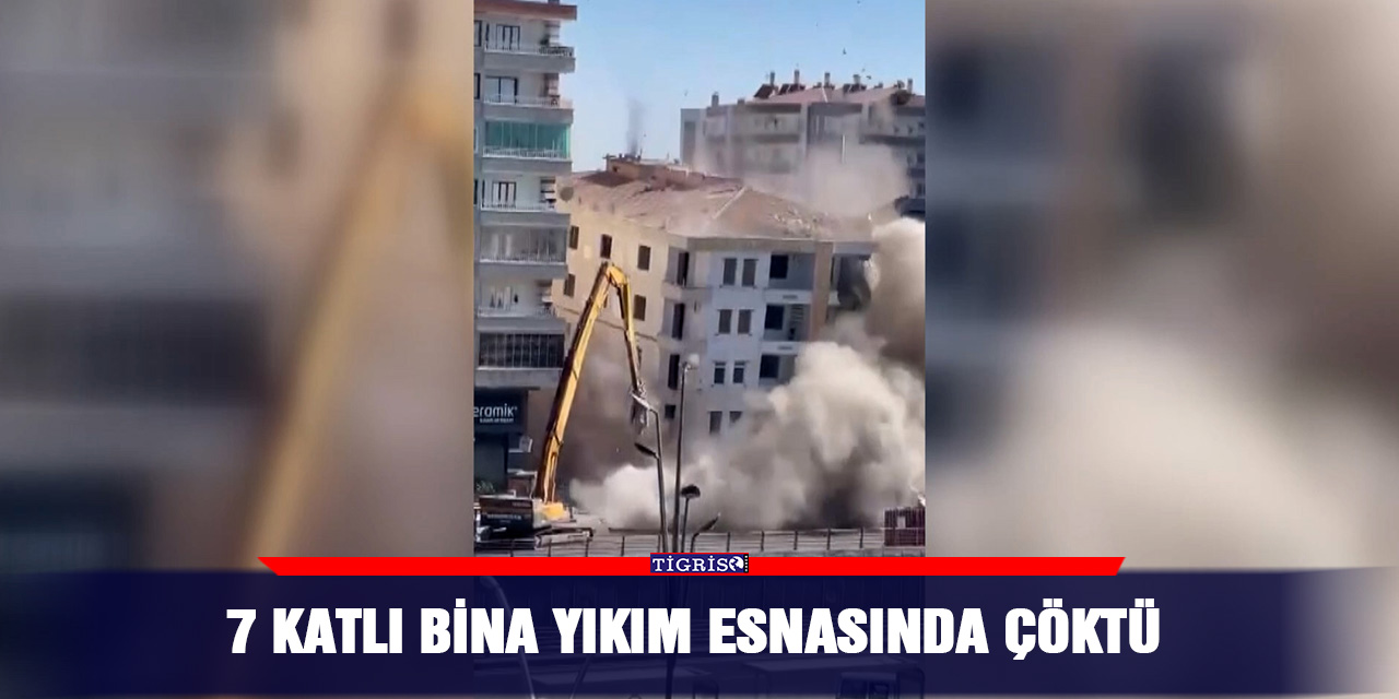VİDEO - 7 katlı bina yıkım esnasında çöktü