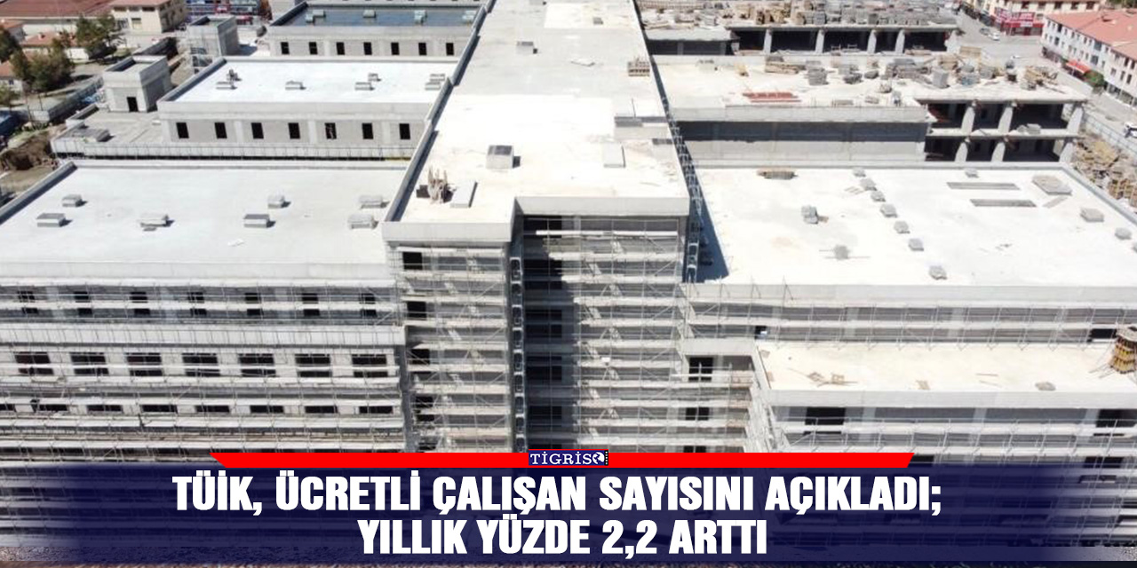 TÜİK, ücretli çalışan sayısını açıkladı; Yıllık yüzde 2,2 arttı