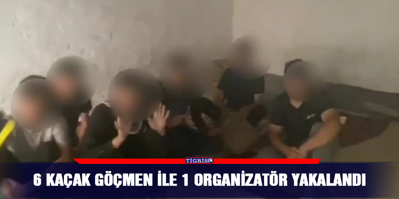 6 kaçak göçmen ile 1 organizatör yakalandı