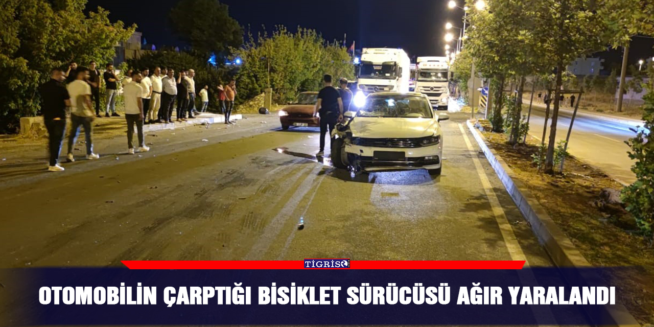 Otomobilin çarptığı bisiklet sürücüsü ağır yaralandı