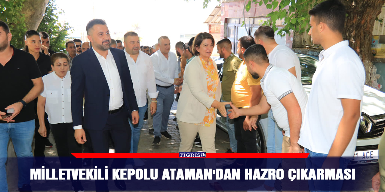 Milletvekili Kepolu Ataman'dan Hazro çıkarması