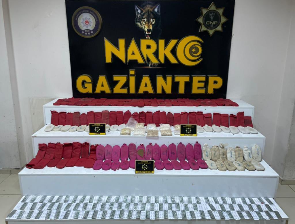 Gaziantep'te 30 kilo esrar ele geçirildi
