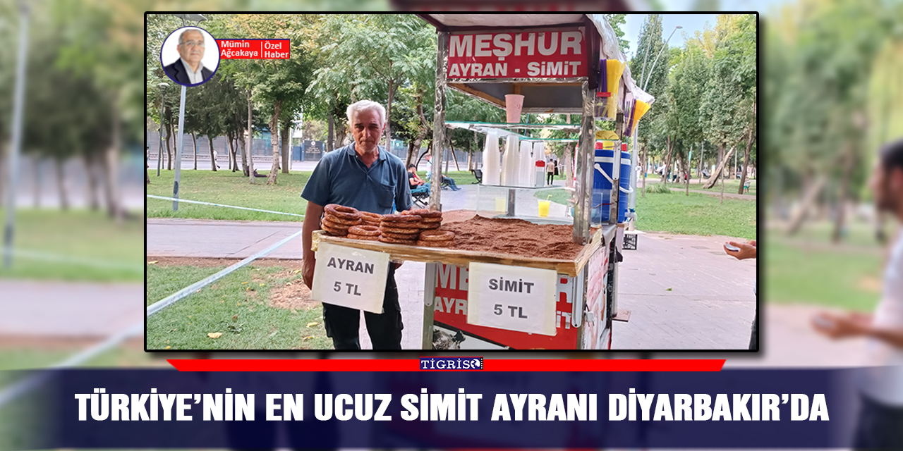 VİDEO - Türkiye’nin en ucuz simit ayranı Diyarbakır’da