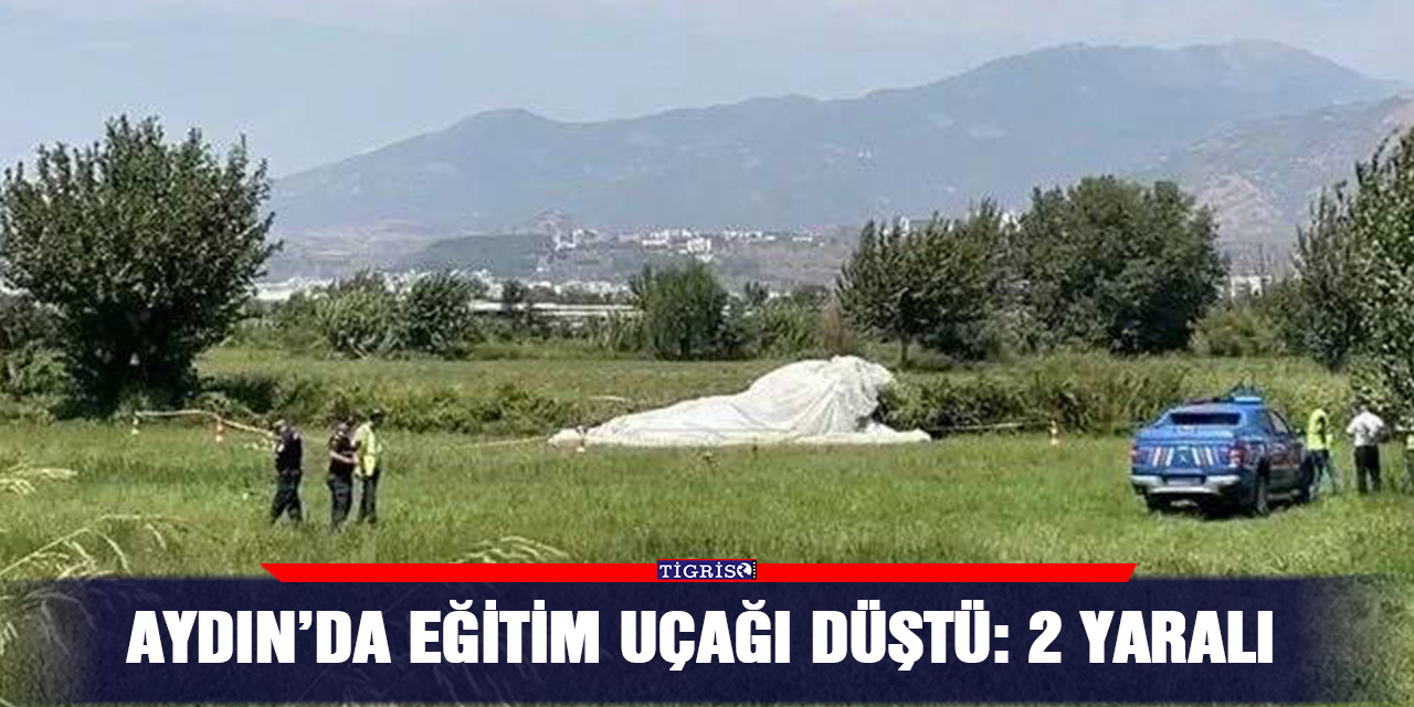 Aydın’da eğitim uçağı düştü: 2 yaralı