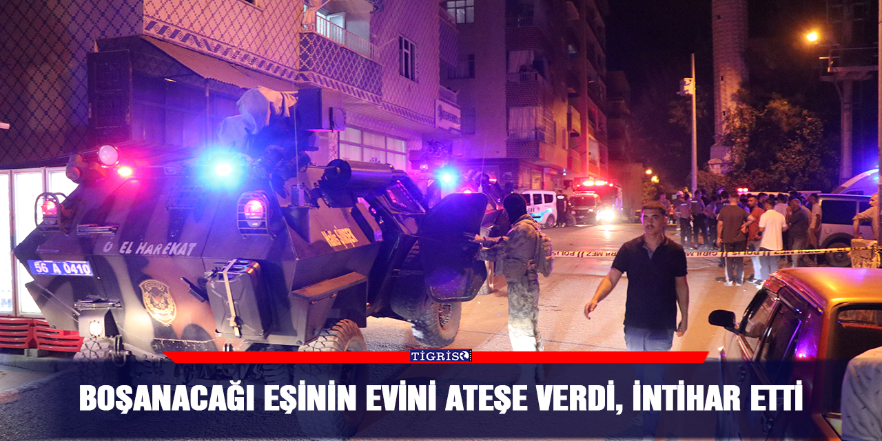 Boşanacağı eşinin evini ateşe verdi, intihar etti