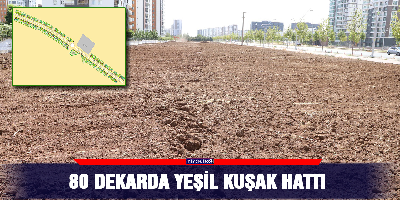 80 dekarda yeşil kuşak hattı