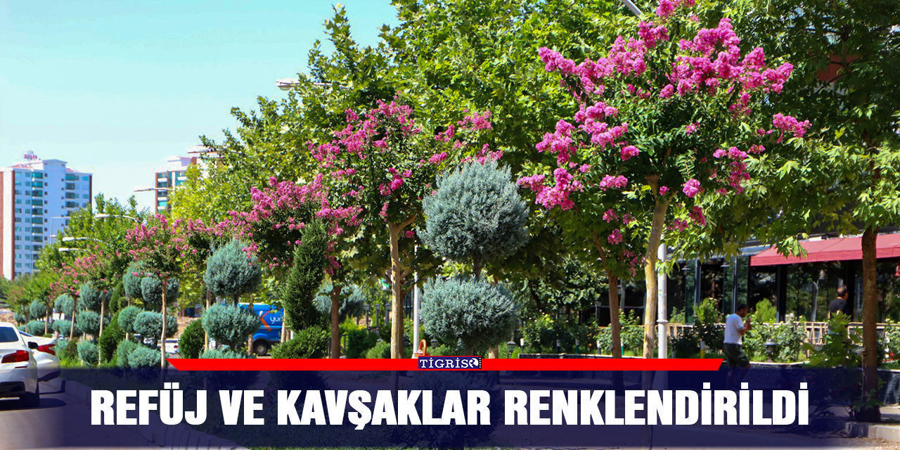 Refüj ve kavşaklar renklendirildi
