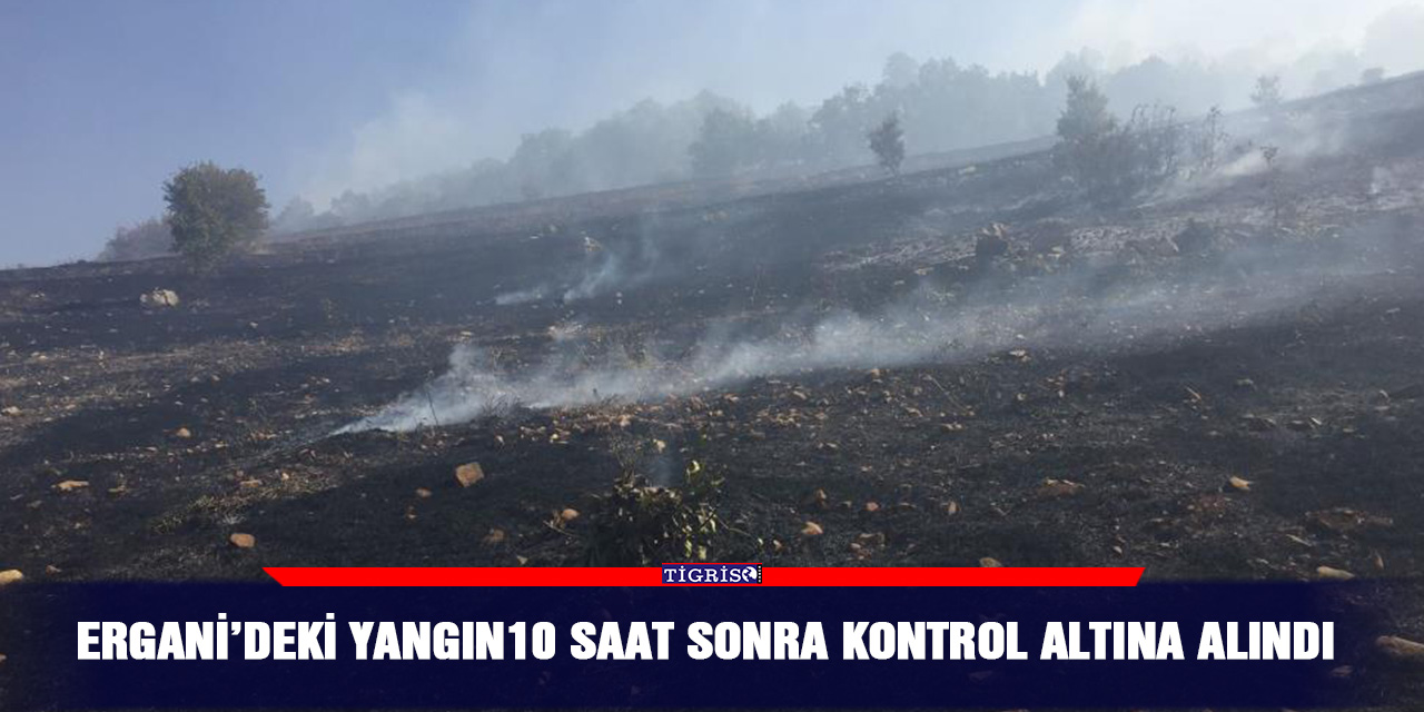 Ergani’deki yangın 10 saat sonra kontrol altına alındı