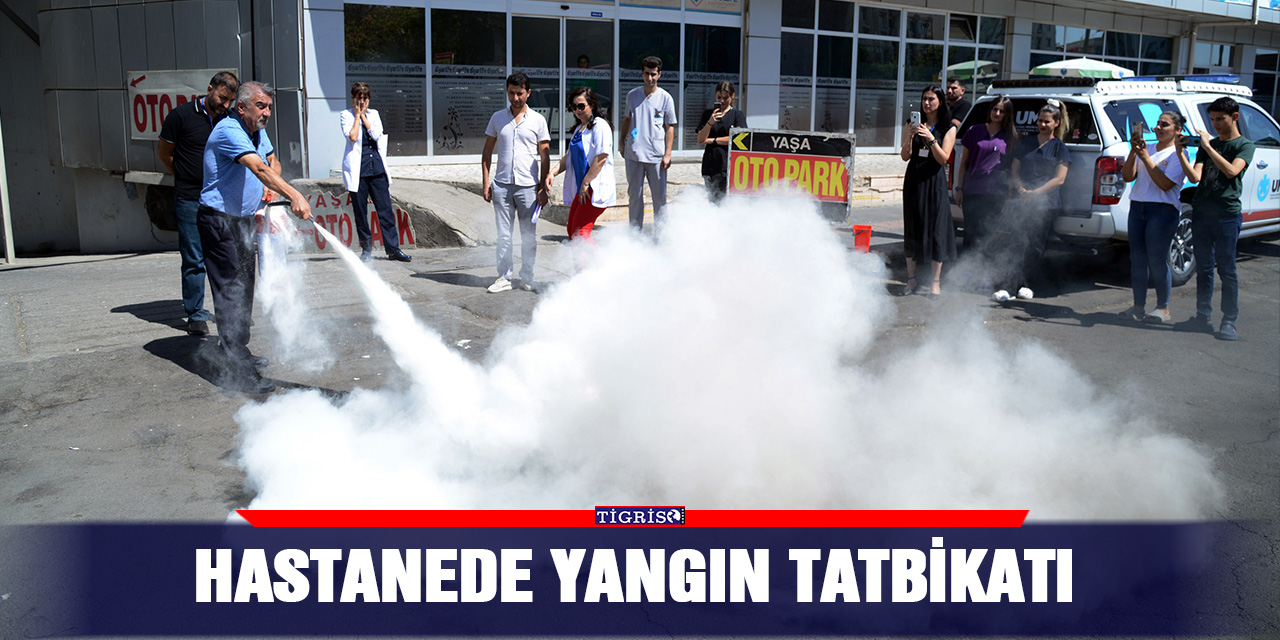 Hastanede yangın tatbikatı