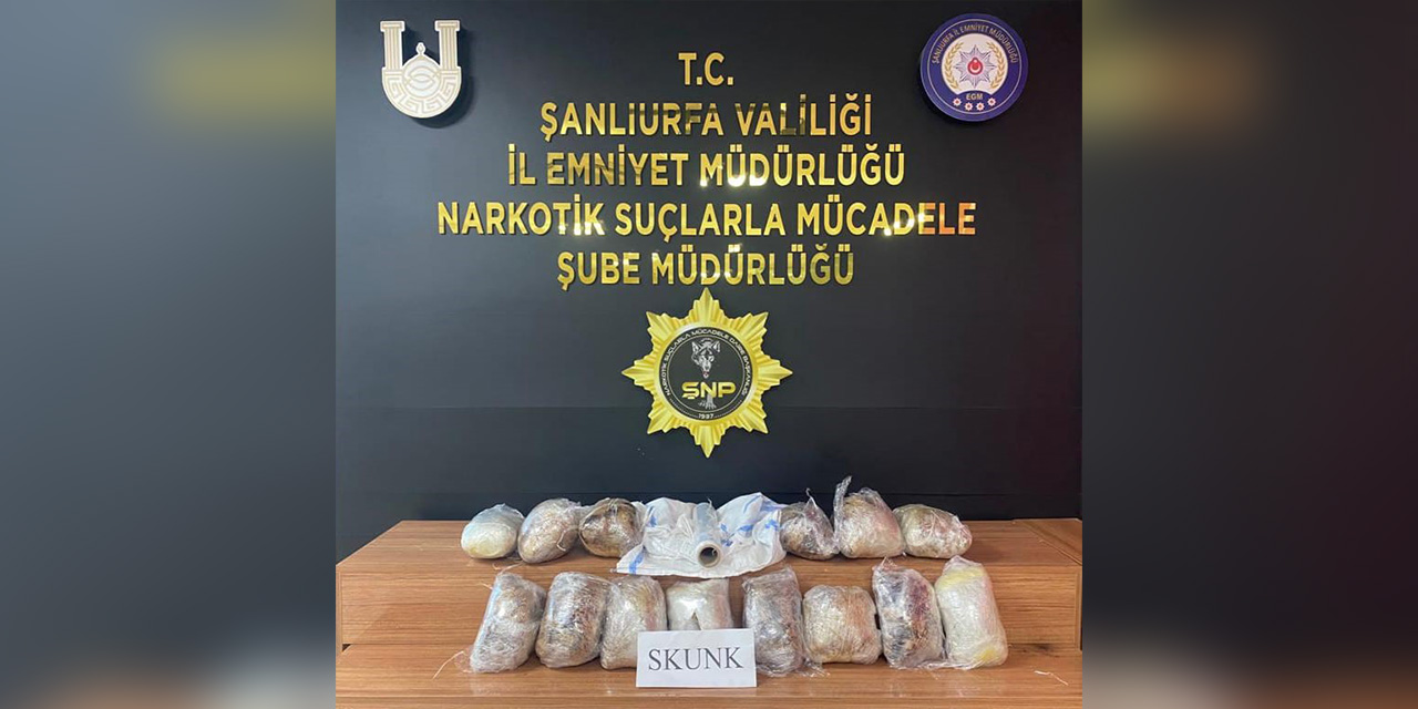 Şanlıurfa’da 8 kilo uyuşturucu ele geçirildi