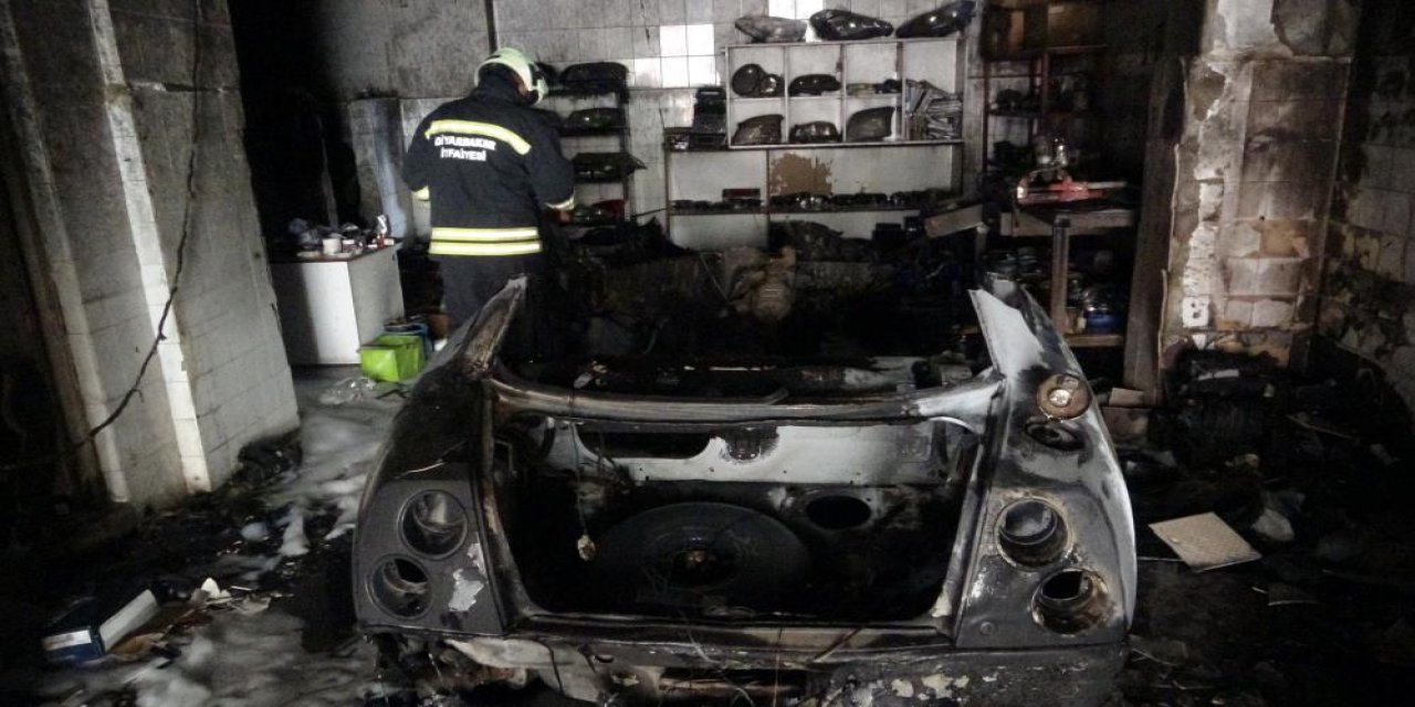 Diyarbakır’da oto tamircide patlama