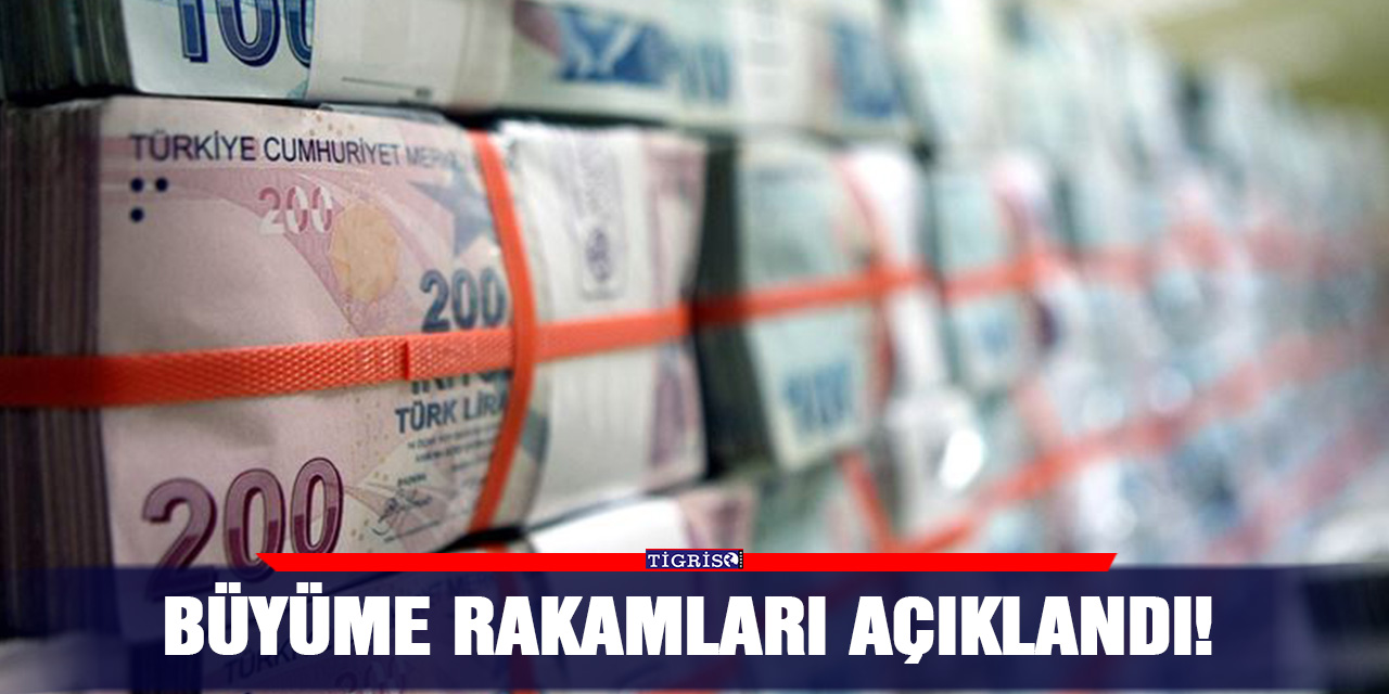 Büyüme rakamları açıklandı!
