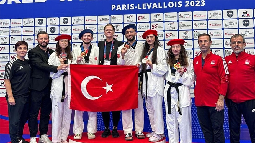 Milli para tekvandocular, Paris'te 5 madalya kazandı