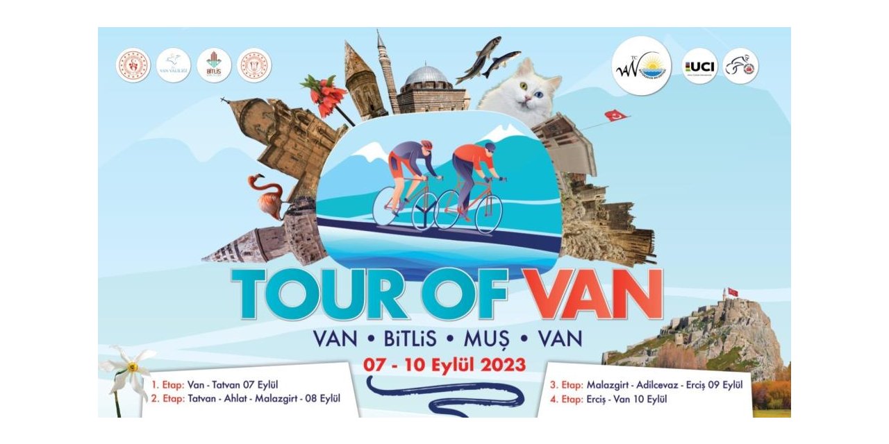 Van’da uluslararası bisiklet turu