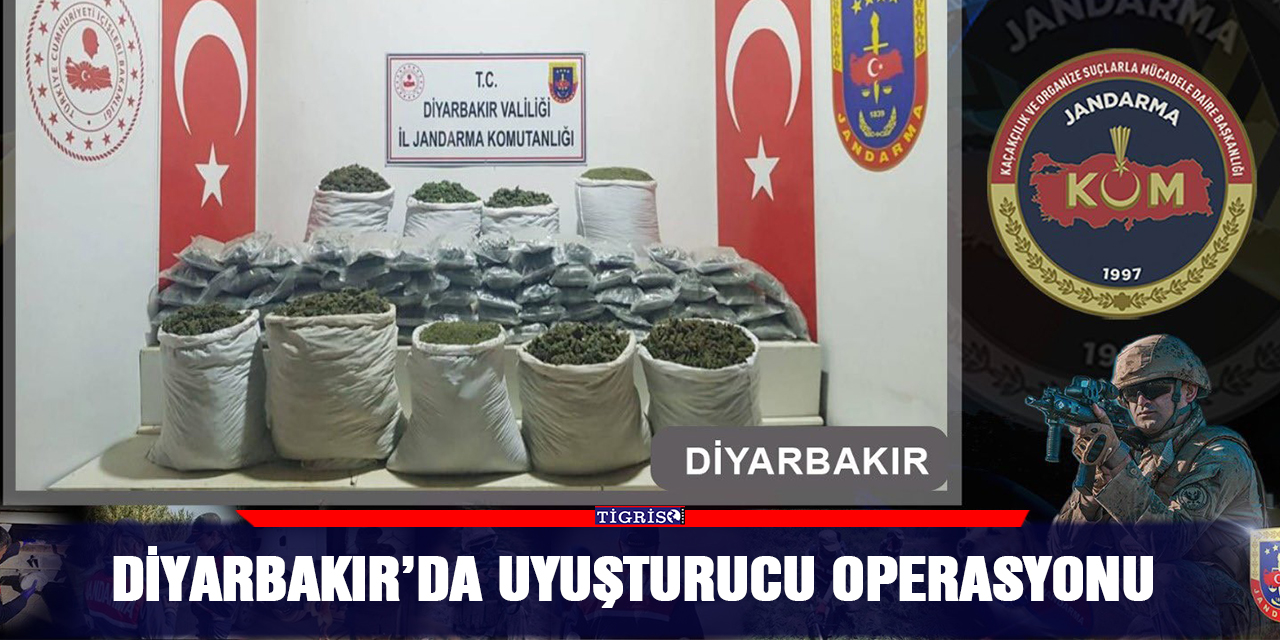 Diyarbakır’da uyuşturucu operasyonu