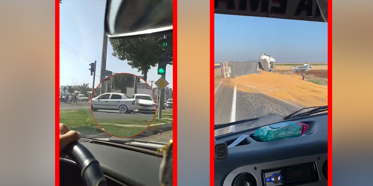 Siverek'te 2 ayrı kaza, 2yaralı