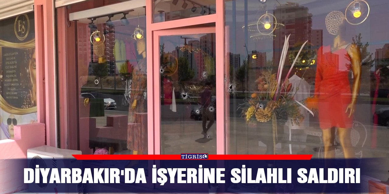 VİDEO - Diyarbakır'da işyerine silahlı saldırı