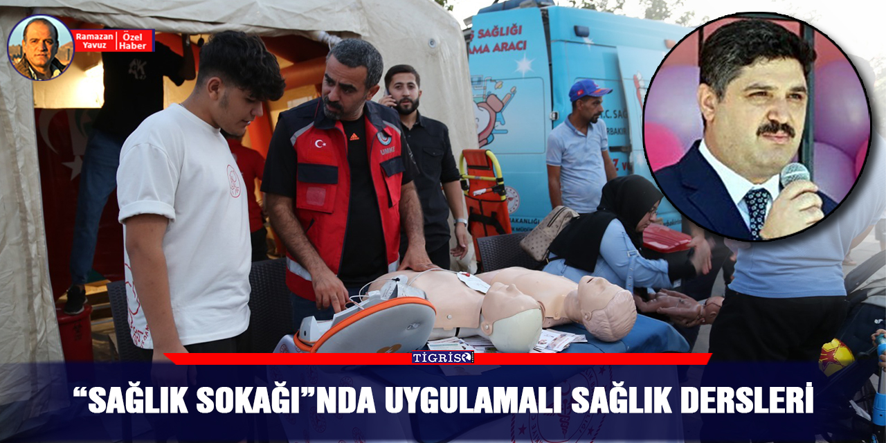 'Sağlık Sokağı'nda uygulamalı sağlık dersleri