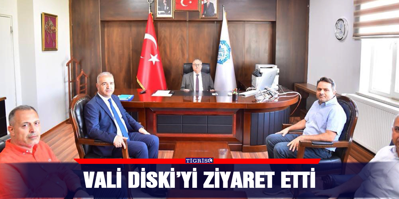 Vali DİSKİ’yi ziyaret etti