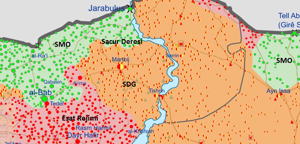 SOHR: Türkiye destekli SMO Sacur Deresine yığınak yapıyor