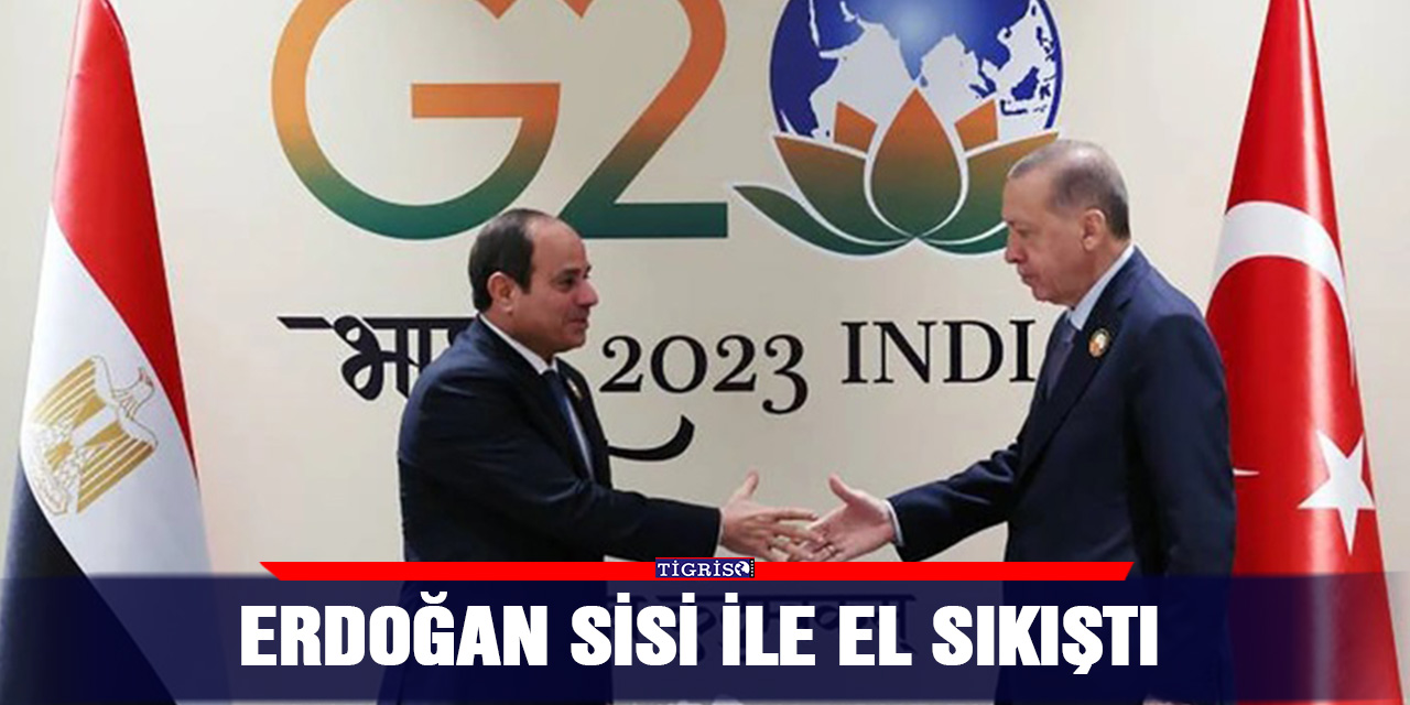 Erdoğan SİSİ ile el sıkıştı