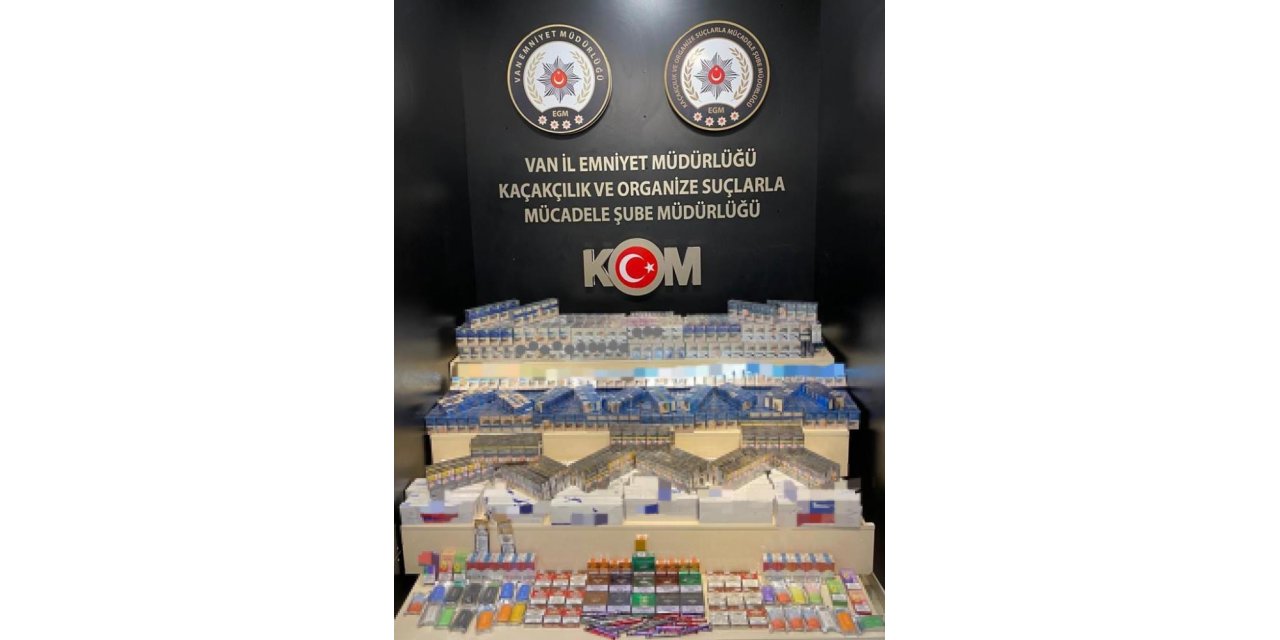 Van’da gümrük kaçağı malzemeler ele geçirildi