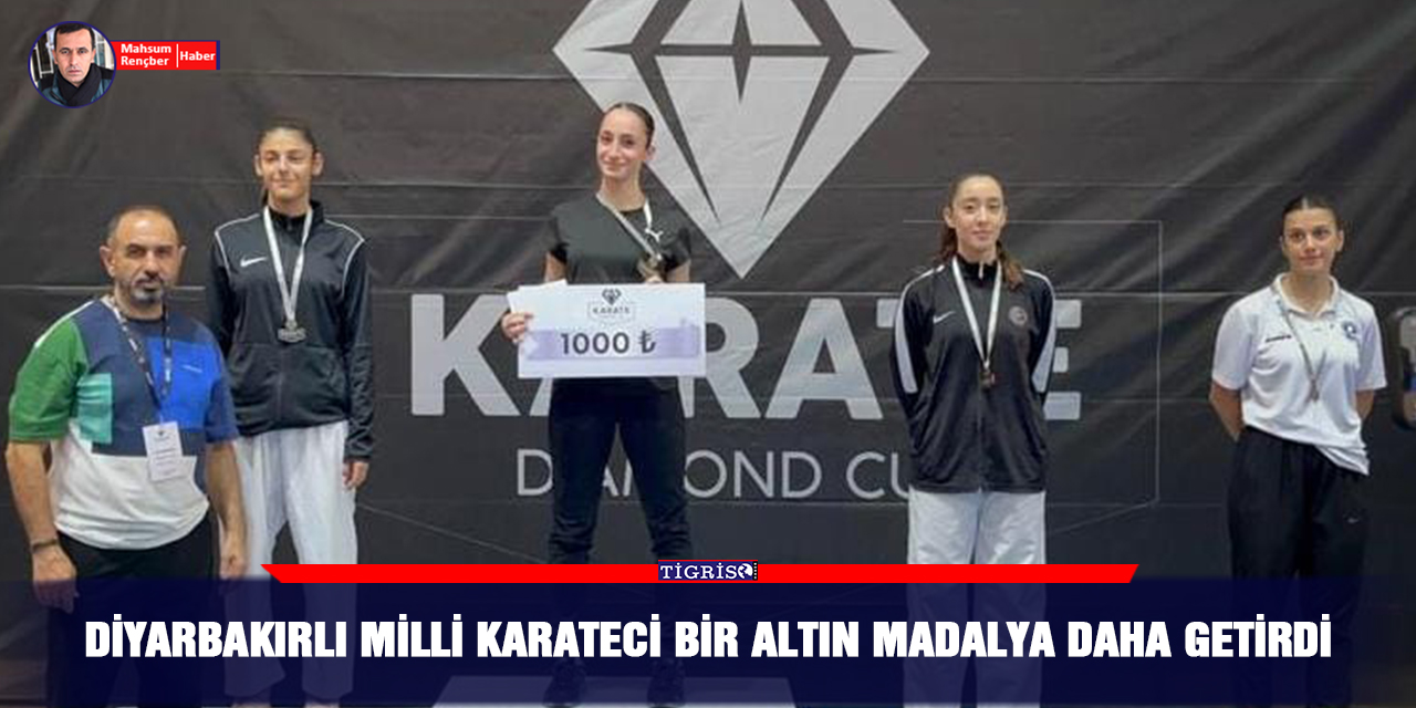 Diyarbakırlı Milli Karateci bir altın madalya daha getirdi