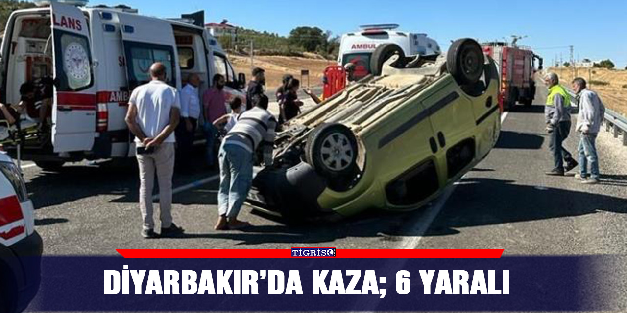 Diyarbakır’da kaza; 6 yaralı