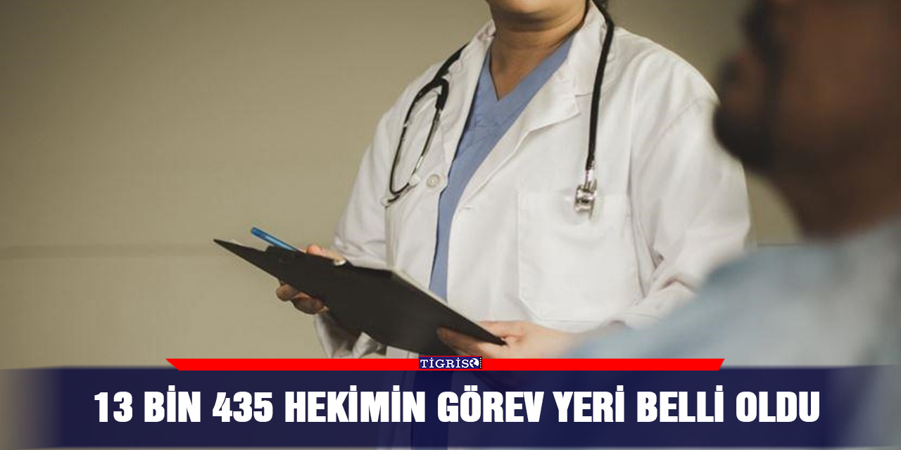 13 bin 435 hekimin görev yeri belli oldu