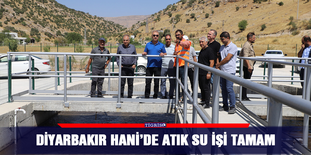 Diyarbakır Hani’de atık su işi tamam