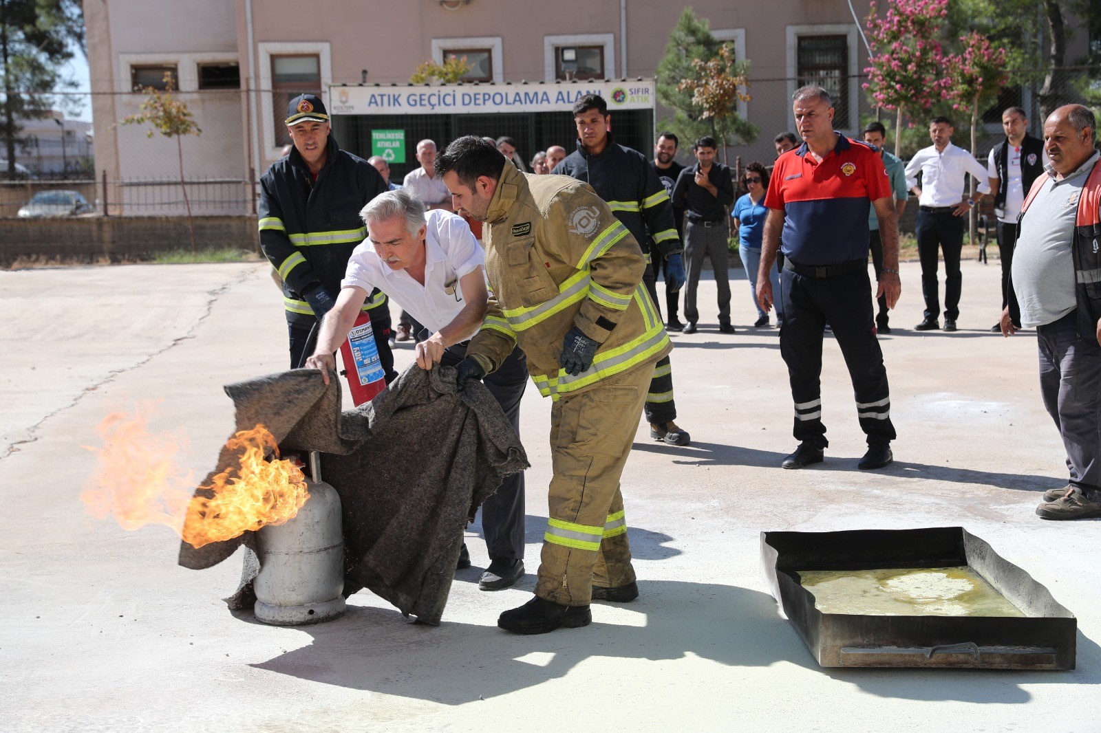 Mardin’de yangın eğitimi