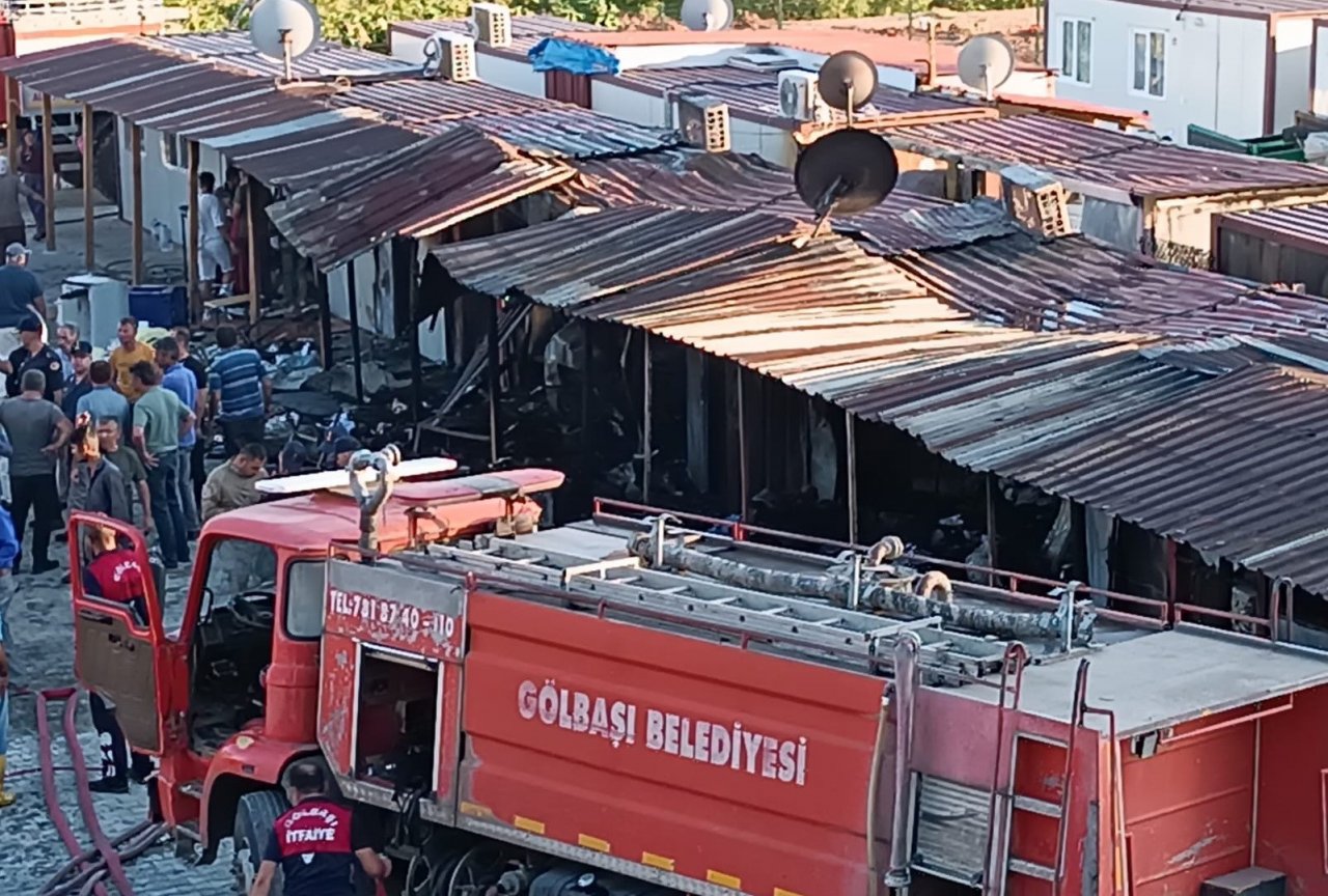 Konteyner kentte yangın