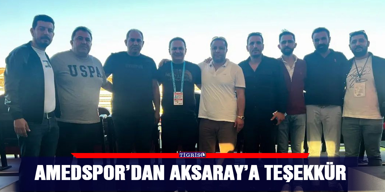 Amedspor’dan Aksaray’a teşekkür