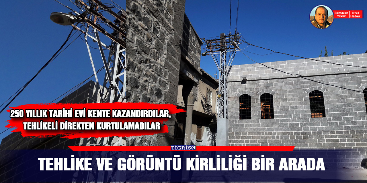 VİDEO - 250 yıllık tarihi evi kente kazandırdılar, tehlikeli direkten kurtulamadılar
