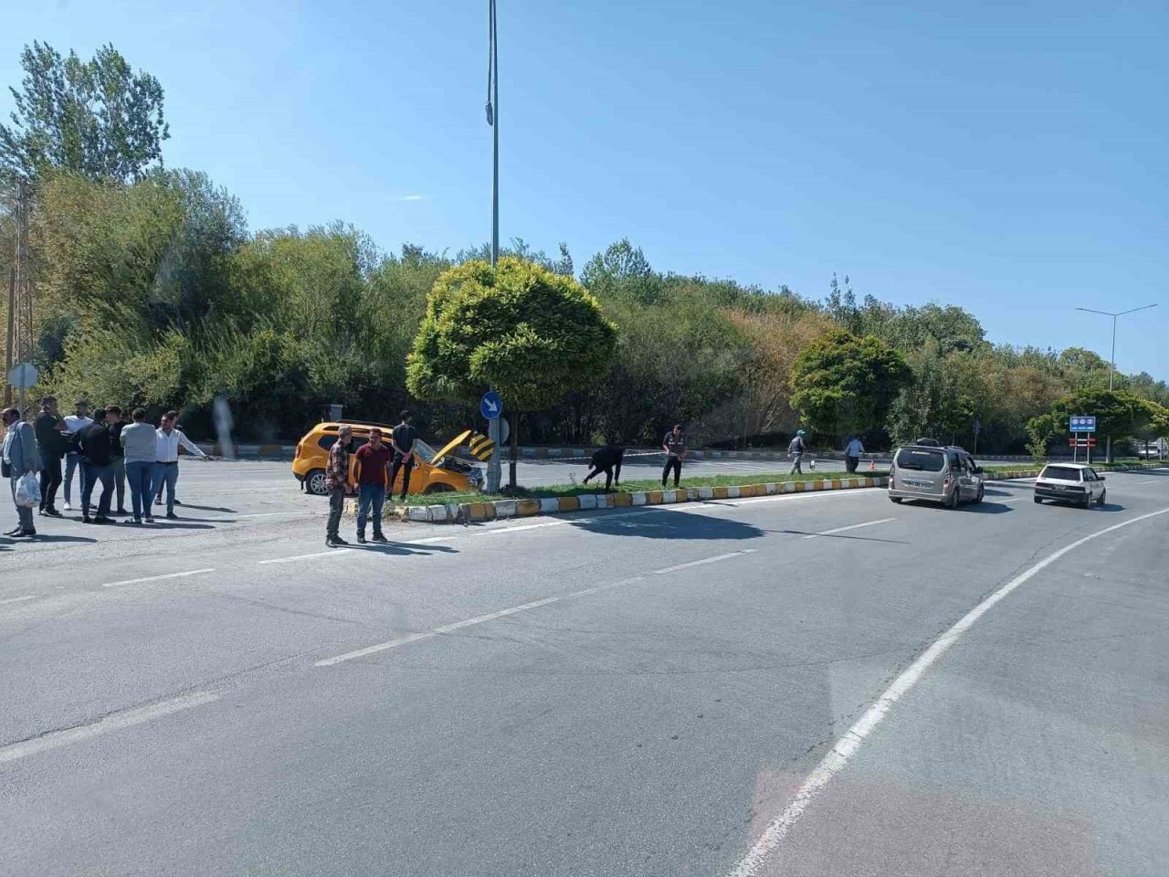 Trafik kazası: 1 yaralı