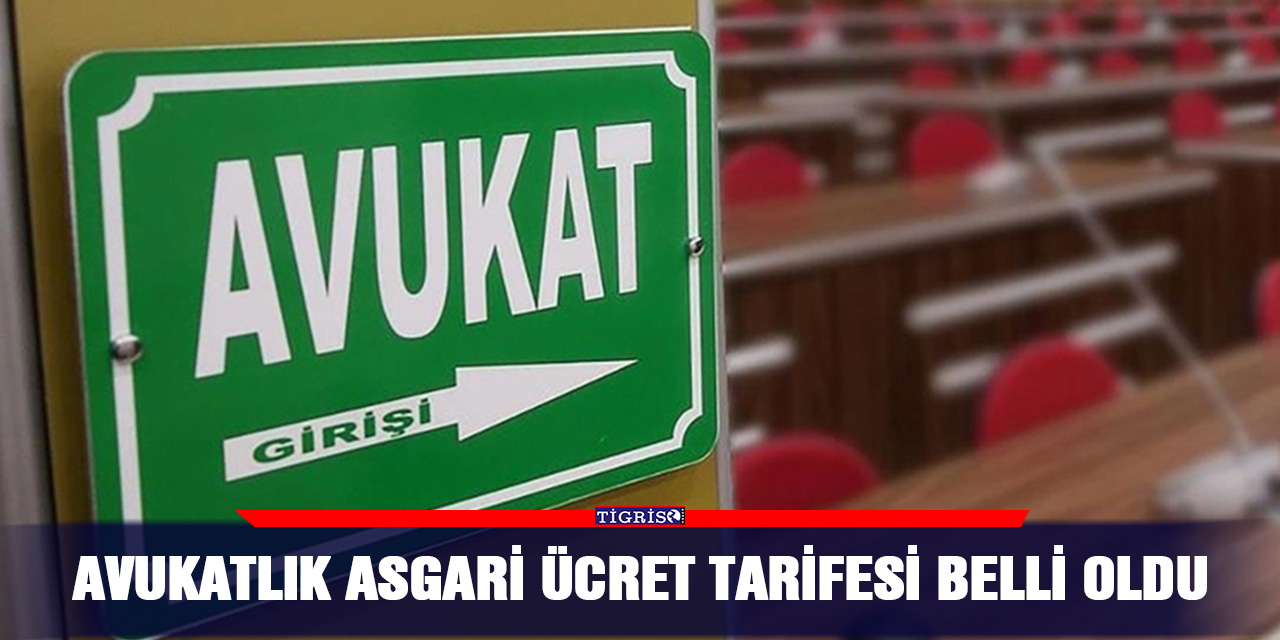 Avukatlık asgari ücret tarifesi belli oldu