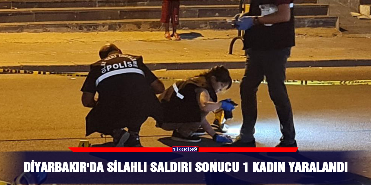 Diyarbakır'da silahlı saldırı sonucu 1 kadın yaralandı