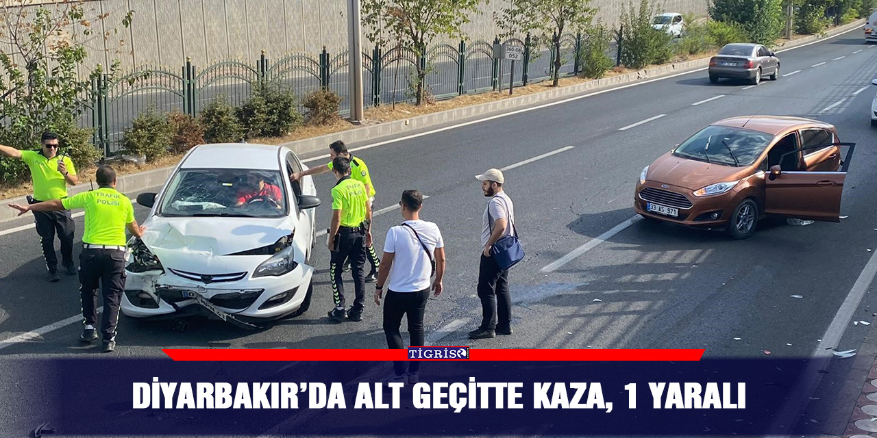 Diyarbakır’da alt geçitte kaza, 1 yaralı
