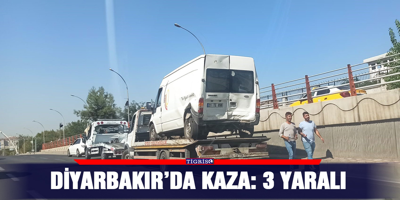 Diyarbakır’da kaza: 3 yaralı